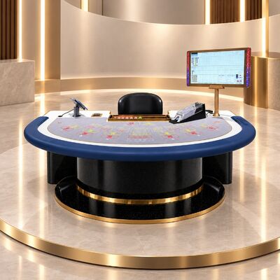 Quality RFID Baccarat Table Casino Intelligent Baccarat Gambling Table With RFID Chip Recognition System factory