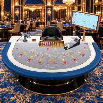 Quality Custom Casino Baccarat Table Automatic RFID Recognition Baccarat Game Table For Poker Club factory