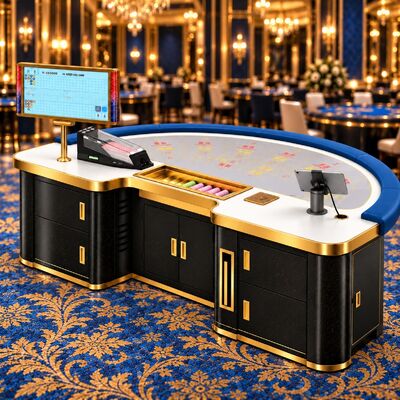 Quality Custom Casino Baccarat Table Automatic RFID Recognition Baccarat Game Table For Poker Club factory