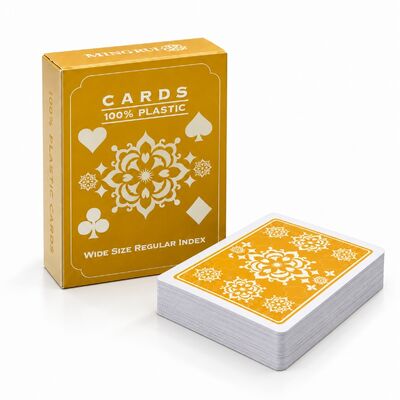 Quality 100% PVC Plastic Playing Cards Poker Size with Custom Packaging factory