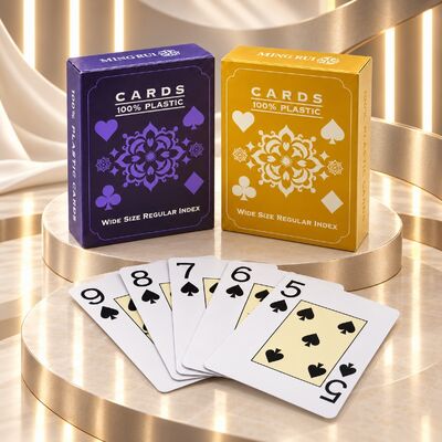 Quality 100% PVC Plastic Playing Cards for Texas Hold'em Table Games factory
