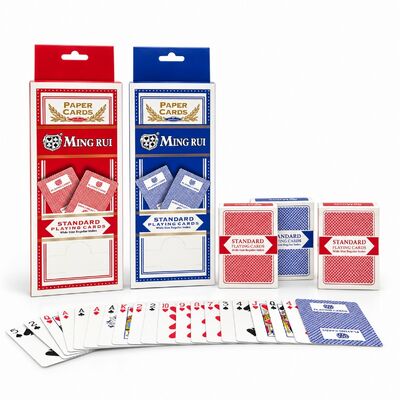 Quality Professional Poker Size Playing Cards with German Black Core Paper factory