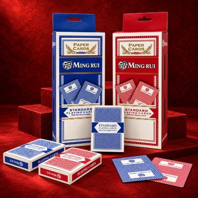 Quality Casino Grade 310g Black Core Poker Playing Cards Custom Logo Supported factory