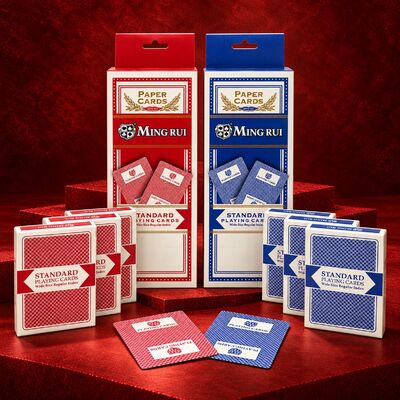 Quality Casino Grade 310g Black Core Poker Playing Cards Custom Logo Supported factory