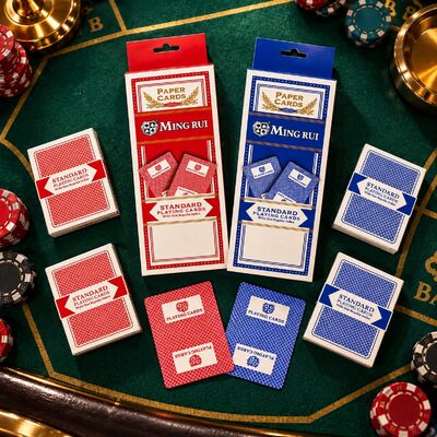 Quality Customizable German Black-Core Playing Cards for Casino Baccarat Games factory