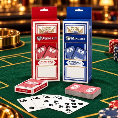 Quality Customizable German Black-Core Playing Cards for Casino Baccarat Games factory