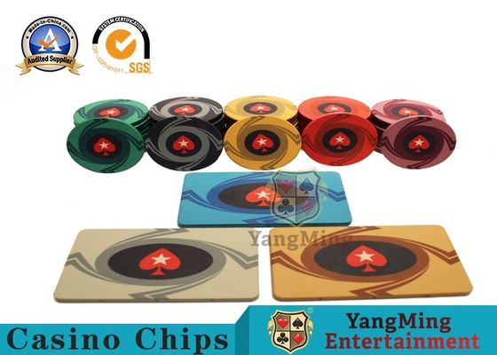 Jakość Okrągłe plastikowe ceramiczne puste zestawy żetonów do pokera w kasynie, kolorowy chip Polyspectra fabryka