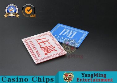 Win Banker Player Marker Casino Baccarat Texas Poker Gambling Accessories Customize