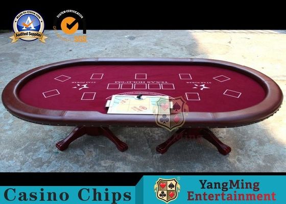Qualità Tabella a 110 pollici di lusso della mazza di Seat di sublimazione 10 della tintura di Texas Holdem con la posizione del commerciante fabbrica