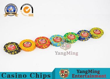 600pcs Casino Poker Chips Set With Custom Uv Logo Circular Type