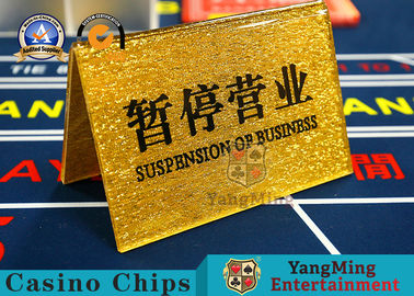 Environmentally Friendly High-through Gold Screen Number Card Acrylic Custom VIP Clubhouse Reserved Chinese And English Number Plate
