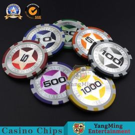 Gambling European Abs Casino Poker Chips 3-3.3MM Thinkness For Gift Entertainment Game
