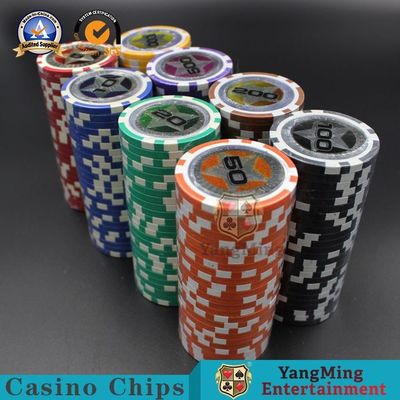 Qualité Jetons de poker européens de jeu de casino d'ABS 3-3.3MM Thinkness pour le jeu de divertissement de cadeau usine