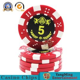 Durable Plastic UV Light Casino Poker Chips High - Temperature Bronzing