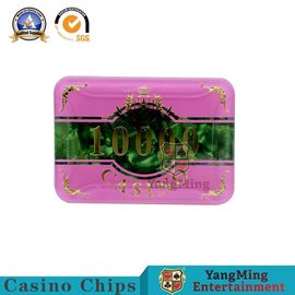 Professional Customized Casino Poker Chip Set 760pcs Round And Square