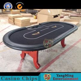 Stainless Steel Leg 10 Person Poker Table International Texas Hold 'Em Tournaments Original