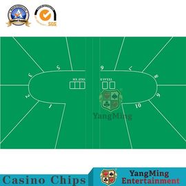 Waterproof Flannelette Casino Table Layout With Baccarat Texas Poker Deluxe Customize