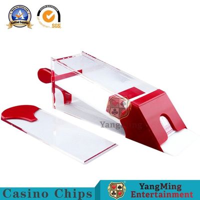 Qualité Chaussure translucide de carte de casino/Texas Hold de luxe professionnel ils chaussure de marchand de carte de tisonnier de baccara de 8 cartes de plate-forme usine