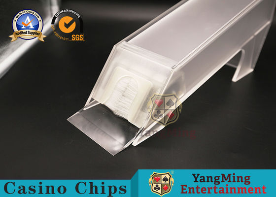 Qualität Plexiglas-Bürsten-Händler-Schuh-Kasino-Schlurfen für das Spielen von Texas Hold sie Schürhaken-Spielkarten Fabrik