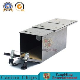 Dedicated Mini Metallic Iron Cash Storage Box Casino Poker Table Accessories
