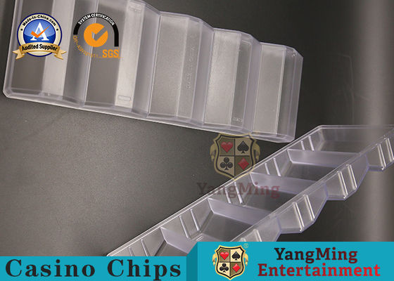 Quality Casino RFID Chips 100 PCS Gambling Chips Display Rack, 40-45mm Poker Chip Tray With Lid YM-CT12 factory