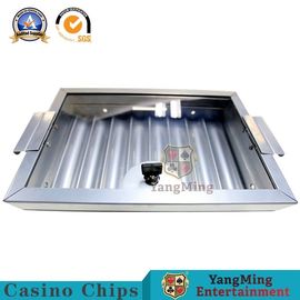 8 Rows Silver Color Poker Table Chip Tray 375*253mm Blackjack Table Accessories
