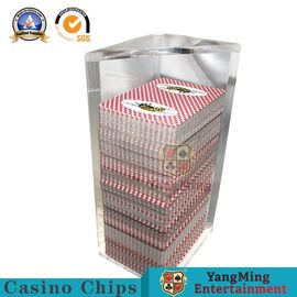 6 Decks Clear Poker Discard Holder For Entertainment  Cutting Smooth