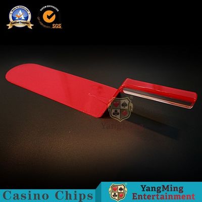 الجودة Propene البلاستيك لعبة اكسسوارات الكازينو أوراق اللعب مجرفة شهادة 52mm SGS مصنع