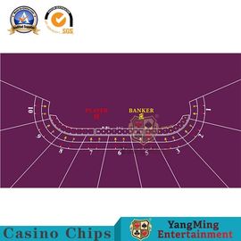 View Larger Image Baccarat Poker Table Layout Purple / Green Color