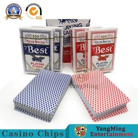 555 Casino Playing Cards Both Side Uv Resistance Printing Casino Standard Blue Core