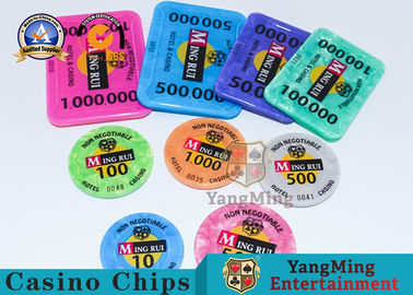 Acrylic RFID Chip Chips Baccarat Poker Table Games Can Be Customized