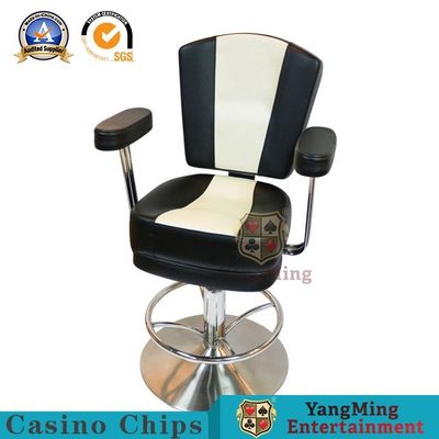 Qualität Amerikanische High-End-Edelstahlscheibe Lifting Metal Bar Chair Macau VIP-Halle Casino-Spiel-Poker-Sessel Fabrik