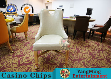 Padded Seat Baccarat VIP Poker Gaming Desk Chair / Metal Dining Chair
