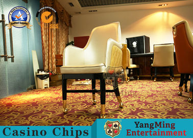 High Quality Factory Direct Oak Wood Custom Gambling Poker Table Chair Baccarat Blackjack Table Player Chair