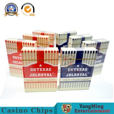 Qualità L'abitudine ha glassato l'indice standard 100% delle carte da gioco di plastica impermeabile fabbrica