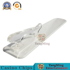 Poker Table White Color Casino Shovel Industry Standard Plastic Transparent Handle Playing Cards Cash Customized Shovel