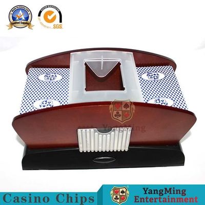 Qualità Singolo Shuffler di gioco di legno della carta del casinò del club del poker VIP della piattaforma dello Shuffler 1-2 della carta da gioco fabbrica