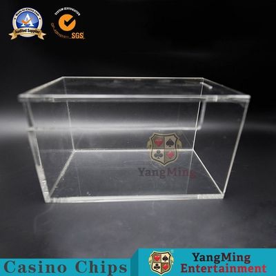 Qualität 200*115*115mm Schürhaken-Ausschuss-Halter-volle klare Spielkarte-Träger mit Metallverschluß Fabrik