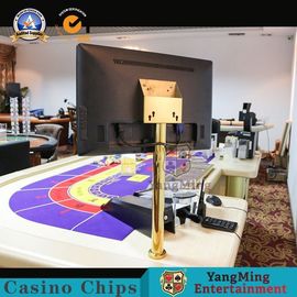 Titanium Golden Yellow Baccarat Gambling Table 27'' Upright Display Bar Support Holder