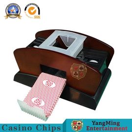 Durable Playing Card Shuffler Texas Hold 'Em International Standard Wood Shuffle Dealer