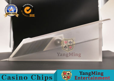 370*150*100mm Casino Card Shoe /  Clear Poker Dealer Shoe For Baccarat