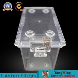 Playing Cards Poker Discard Holder , Casino 8 Decks Acrylic Clear Security Box