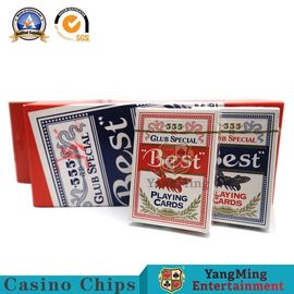 Domestic 280g Casino Playing Cards Custom Two Color CMYK Print Size 88*63mm