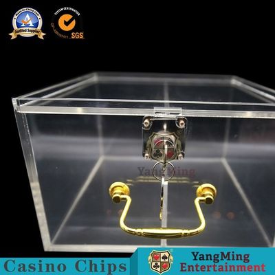 Jakość Niestandardowe akcesoria do gier kasynowych Wysoka penetracja Pogrubienie 2 rzędy Osi Futerał na żetony z zamkiem fabryka