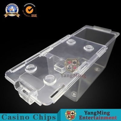 Qualité support d'écart de sécurité de cartes de jeu de plate-forme du transporteur 8 de cartes d'acrylique d'accessoires de jeu du casino 195g pour le Tableau de baccara usine
