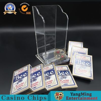 Quality Plastic 8 Decks Playing Card Discard Holder / Box Casino Poker Table Games Dedicated Accessories factory