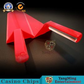 Classic Casino Game Accessories Red Color Poker Playing Card Paddle For Gambling Table