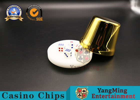Qualità Giochi del poker di plastica dell'amina segreta dell'anello dell'hotel degli accessori KTV del gioco del casinò di spettacolo rossi e dadi blu di scossa di colore fabbrica