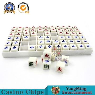 Qualità Indicatore di plastica di risultato dei giochi di tavoli verdi di Sicbo della tigre del drago del baccarat dell'incisione degli accessori del gioco del casinò dello SGS fabbrica