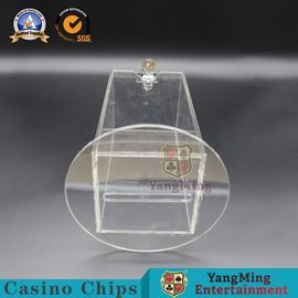Gambling VIP Club Playing Card Tray Holder For 8 Decks Round Bottom